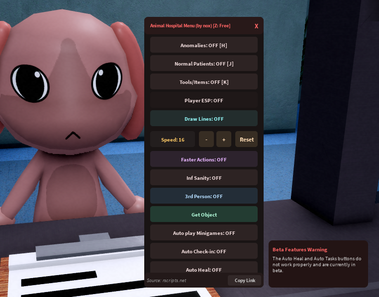 Animal hospital menu by nox