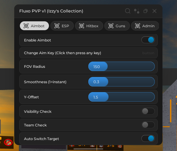 Flxo PVP Menu v1 Aimbot