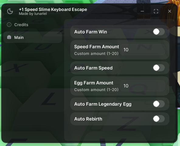 +1 Speed Slime Keyboard Escape by Lunariel